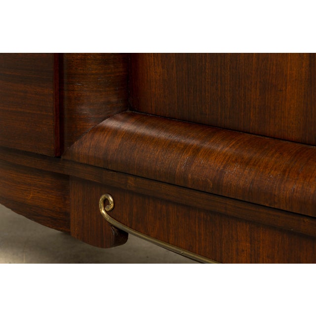 1930s French Art Deco Rosewood Sideboard With Black Marble Top For Sale - Image 12 of 18