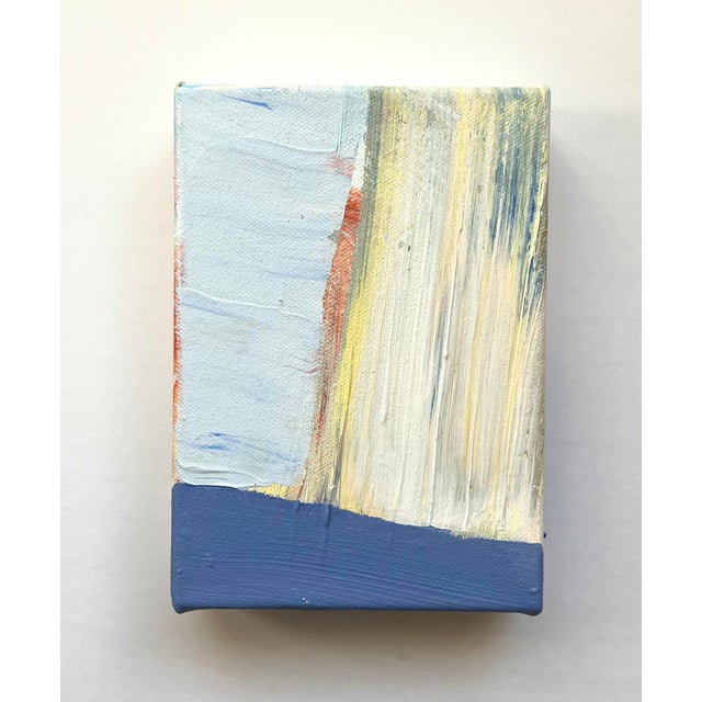 Small Abstract Painting on Canvas | Chairish