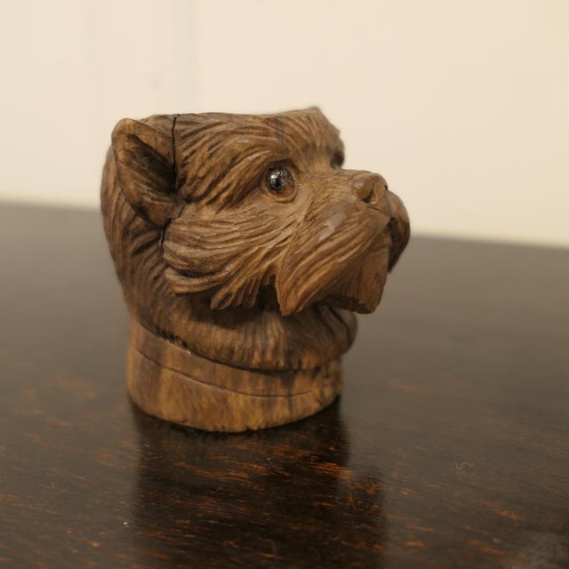 Wood Black Forest Carved Scottie Dog, 1900 For Sale - Image 7 of 10