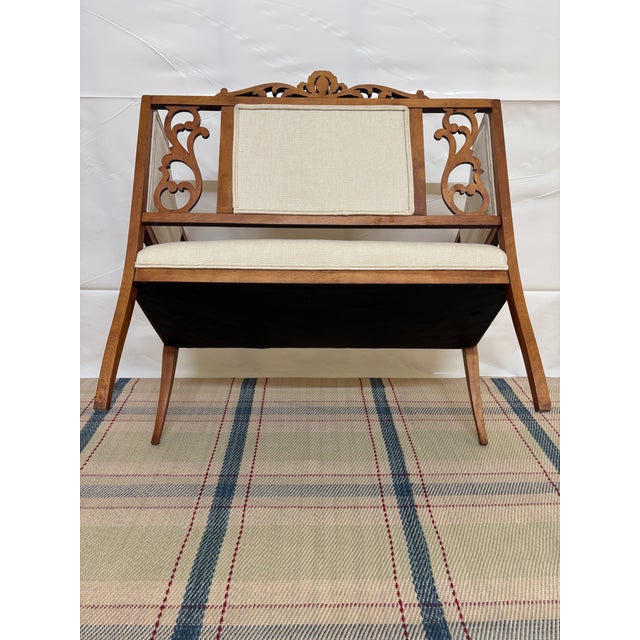 Early 20th Century Edwardian Style Chair-Back Settee For Sale In New York - Image 6 of 13