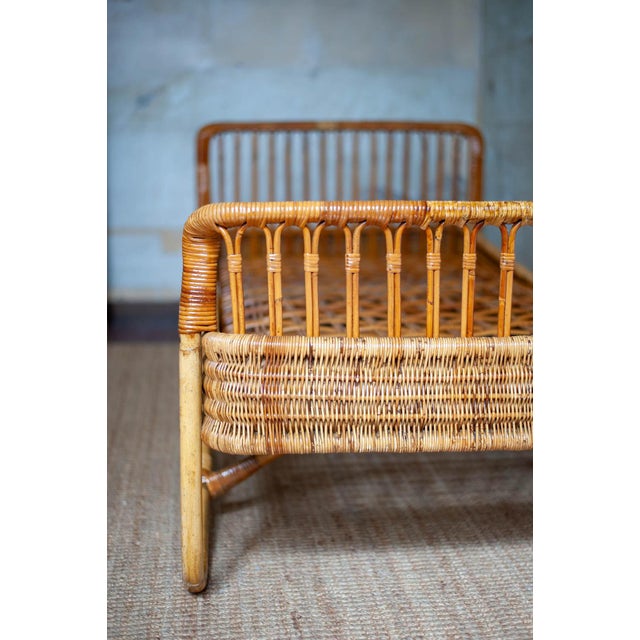 Wood Bamboo Cane Daybed, 1960s, Set of 2 For Sale - Image 7 of 9