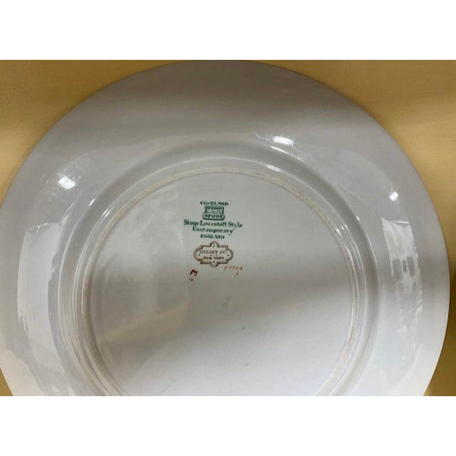 English Set of 8 English Victorian Style Plates by Copeland Spode for Tiffany & Co. For Sale - Image 3 of 4
