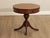 Regency Style 1940's Vintage Mahogany Drum Table For Sale In Philadelphia - Image 6 of 12