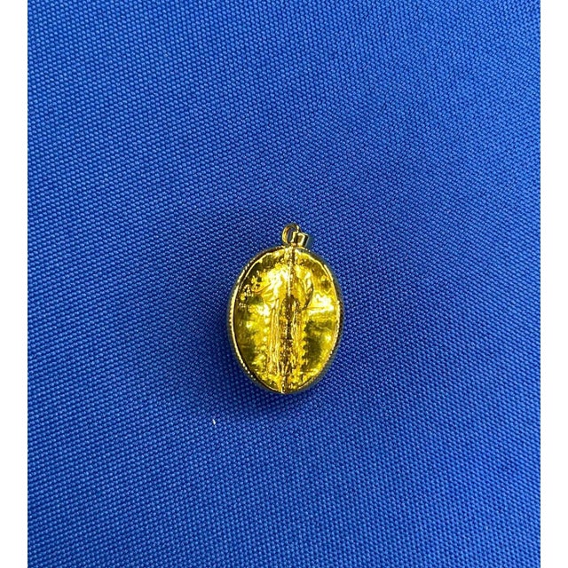 American Usa Vintage Dollar Coin Curb Link Yellow Gold Vermeil Sterling Silver C For Sale - Image 4 of 6