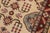 Boho Chic Kazak Ivory/Red Wool Runner Rug - 2'8''x9'8'' For Sale - Image 4 of 10