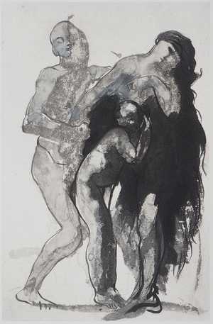 Auguste Rodin, Etude Pastorale, Etching
