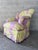 Chinoiserie / Hollywood Regency Fully Upholstered Lounge Chair by Laura Richard. Circa 1990s For Sale - Image 11 of 15