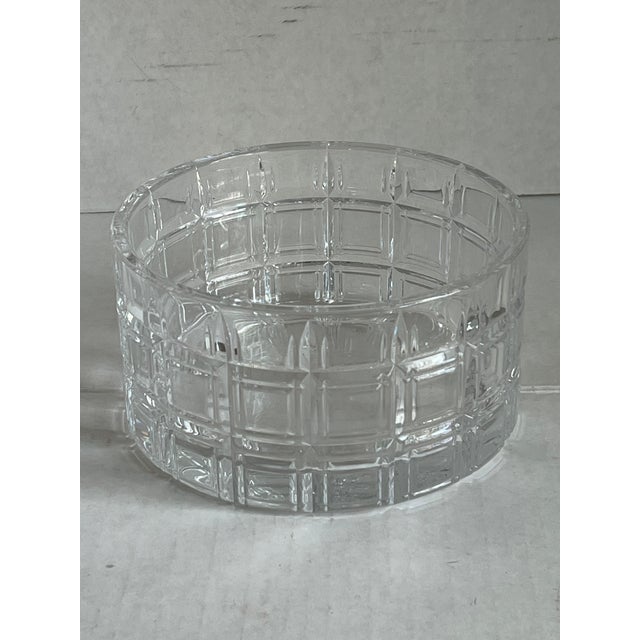 One Waterford "tartan" plaid crystal bowl, perfect for serving snacks, chips and other small treats. Could also be used...
