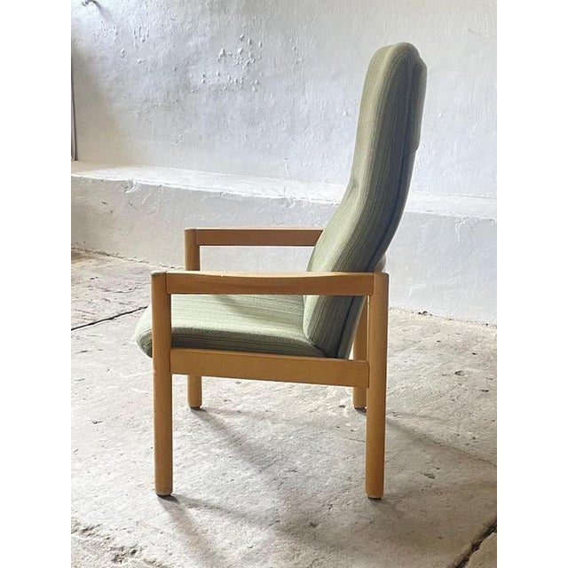 Scandinavian High-Back Lounge Chair For Sale - Image 4 of 17