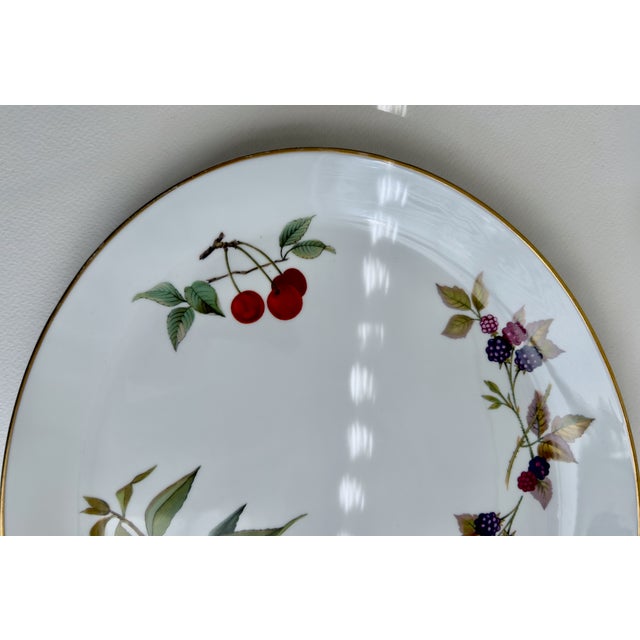 Mid 20th Century Royal Worcester Evesham Gold Platter & Bowl For Sale - Image 14 of 18
