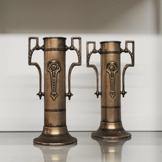 Art Nouveau Vases attributed to Beldray England, 1900s, Set of 2 For Sale - Image 9 of 9