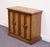 DREXEL FURNITURE Solid Pecan Mediterranean Old World 76" Flip Top Server Buffet w. Caned Doors 35" High Leaves Closed: 38"...
