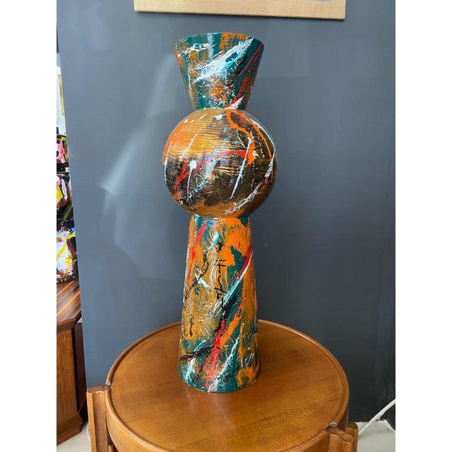 Metal Vase by Silvio Formichetti, 2010s For Sale - Image 6 of 11