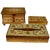 Gilt Wood Trinket Boxes and Tissue Box For Sale