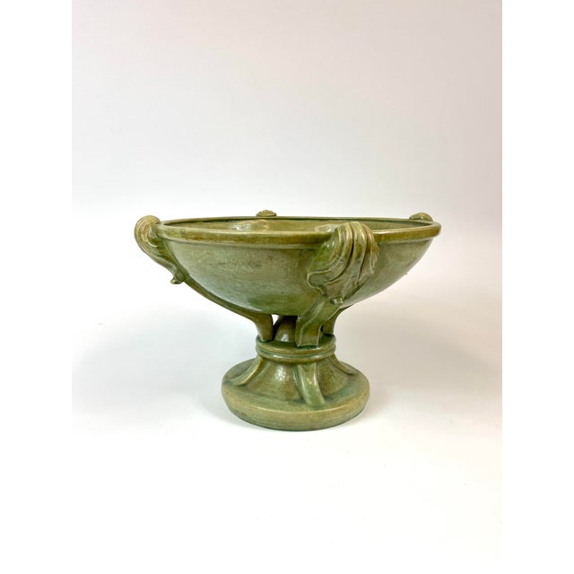 French Country 1990s Celadon Crackleware Bowl For Sale - Image 3 of 6