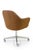 Mid-Century Modern Knoll Desk Chair in Contrasting Saddle Leather/Suede, Vintage Swivel Base For Sale - Image 3 of 8