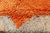 Mid 20th Century Squared Size Vintage Tulu With Minimalist Design Rug in Solid Orange and Taupe For Sale - Image 5 of 12