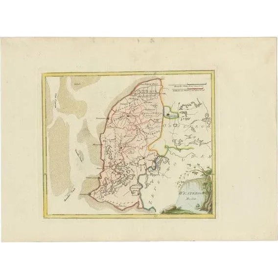 Antique Map of Westergo in Friesland, 1791 For Sale - Image 6 of 6