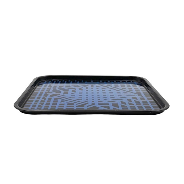 Space Age Op Art Metal Tray by Victor Vasarely for Metalgraf, Italy, 1970s For Sale - Image 6 of 11