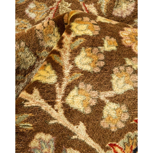 Textile Mogul, One-of-a-Kind Hand-Knotted Area Rug - Brown, 9' 1" x 11' 10" For Sale - Image 7 of 8