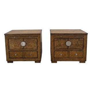 1990s Pair of Drexel Heritage Furniture Calera Nightstands For Sale