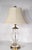 Elegant, voguish, and chic urn form, crystal glass table lamp by Wildwood, in very good, clean, and working condition. The...
