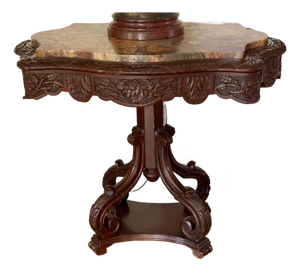 Antique Victorian Rococco Revival Parlor Table