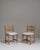 Pair of 1970s French Beige Oak Mid-Century Modern Chairs with Upholstered Seats For Sale - Image 15 of 15