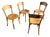 Vintage Italian Bistro Dining Chairs, 1980s, Set of 4 For Sale