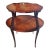 Louis XV Style Double-Tier Mahogany and Black Poplar Burl Table For Sale