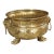 A Polished Circa 1900 French Brass Jardiniere Table Planter For Sale