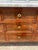 Brass French 19th Century Louis XVI Walnut Carrara Marble Top Chest of Drawers For Sale - Image 8 of 12