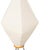 Modern Metal Cream Akari Floor Lamp in Paper by Vitra For Sale - Image 3 of 13