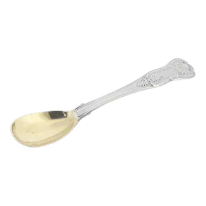Antique English Sterling Silver Kings Mustard Spoon by William Chawner II