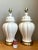 Late 20th Century Vintage Crackle Glaze Ceramic Table Lamps - Pair For Sale - Image 5 of 12