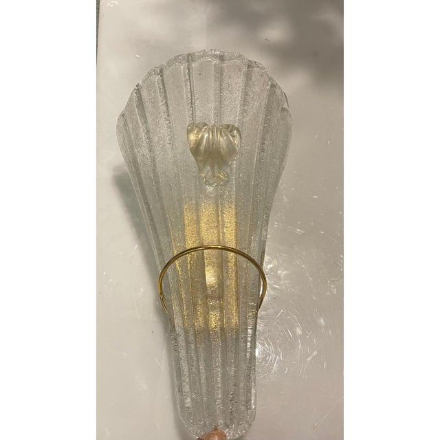 Large Venetian Murano Glass Sconces, 2006, Set of 3 For Sale - Image 10 of 14