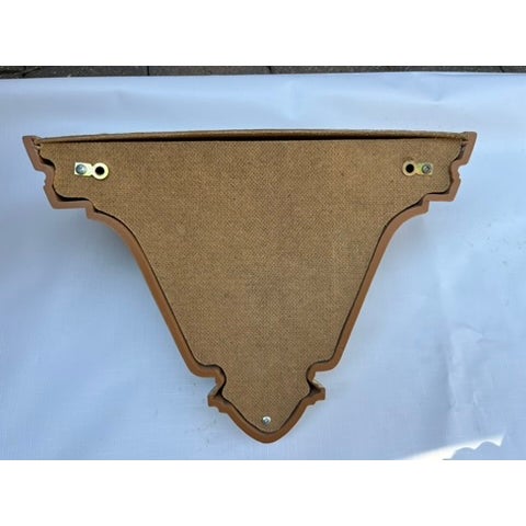 Cream Vintage Faux Wood Wall Shelf For Sale - Image 8 of 9