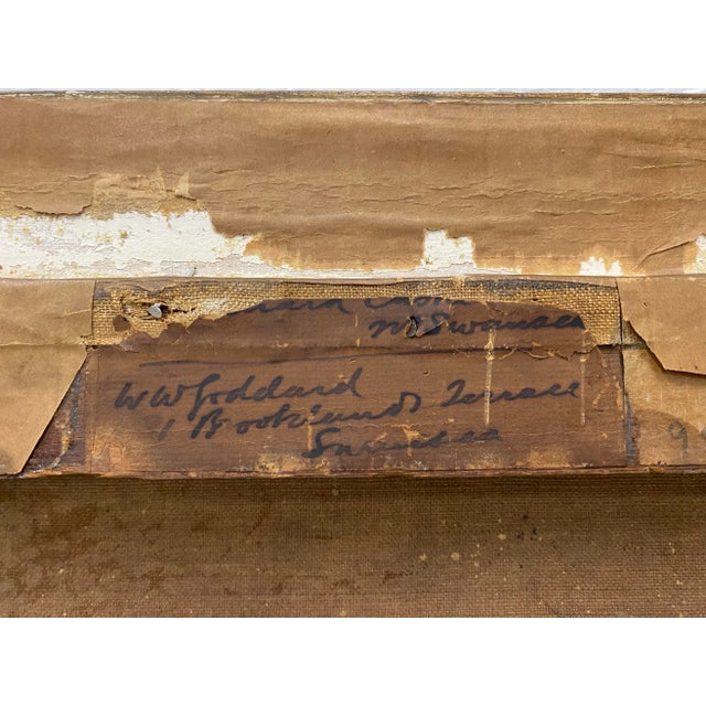 Late 19th Century W. W. Goddard 19th Century Painting of Castle Ruins For Sale - Image 5 of 7