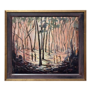 Mid Century Tonalist Figurative Landscape -- the Search by Winifred Lucy Shaffer For Sale