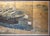 This circa 1930–1960s Japanese four-panel painted byobu (folding screen) depicts a panoramic Nanban-style black ship...