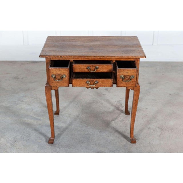 19th Century Georgian English Oak Low Boy, 1800s For Sale - Image 6 of 16