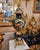 French French Porcelain Vase – Blue Romantic Couple With Gold Leaf & Bronze Details For Sale - Image 3 of 3