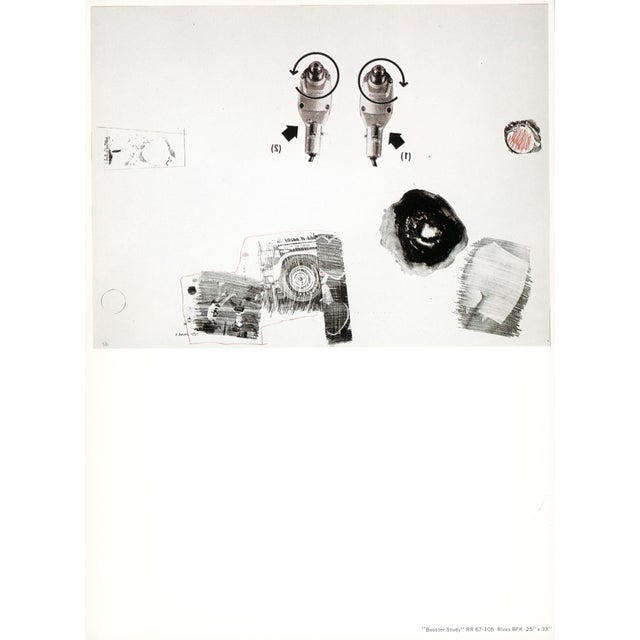 1960s 1960s Robert Rauschenberg "Booster and 7 Studies" Gemini g.e.l. Prospectus and Reception Invitation For Sale - Image 5 of 12