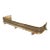 Vintage Perforated Brass Fireplace Fender For Sale