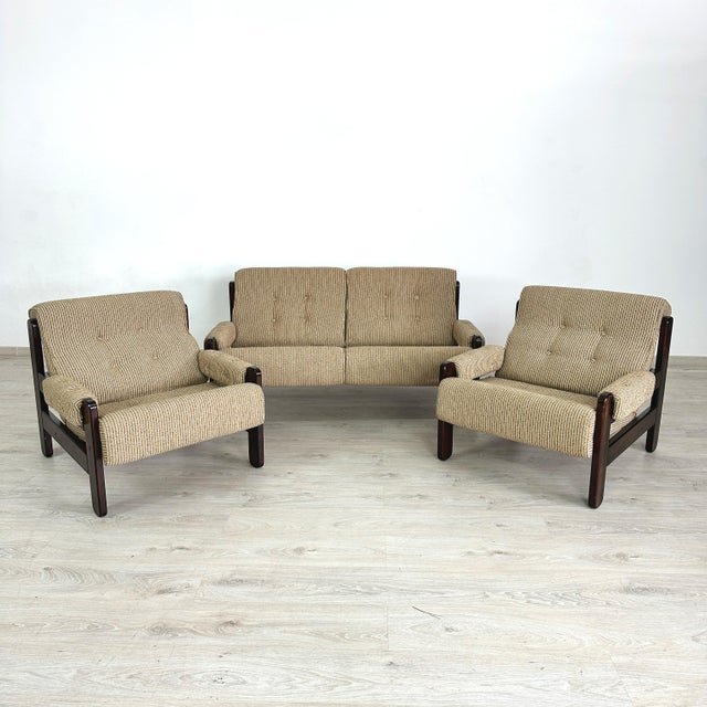 Brown Danish Lounge Chairs – A Pair For Sale - Image 8 of 8