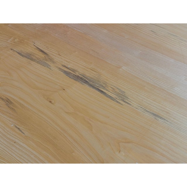 Beautiful English Elm Live Edge Dining Table with Butterflies For Sale - Image 16 of 17