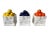 Sweet and Fun Set of Kitchen Ceramic Containers, in the form of a white paper bag of overflowing with Lemons, grapes, and...