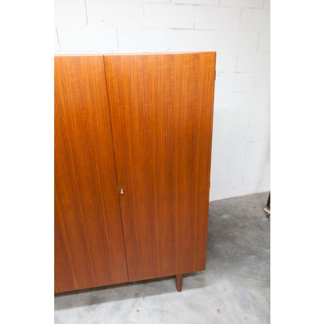 Scandinavian Teak Wardrobe by Eric Grinwis Holland, 1960s For Sale - Image 9 of 18