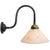 Cast Iron wall light White marble effect glass with brass top. Diameter cast iron wall piece: 10.5 cm / 4 inches 2 holes...