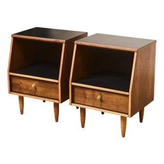Mid 20th Century Restored Pair of Nightstands, Pair For Sale